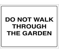 Non Attraversare Il Giardino Cartello Di Avvertimento Poster Metal Cartello Decorativo Cartelli Metallo Per Bagno Cafe Cucina Club M