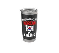Non aver paura che il coreano sia qui divertente Corea Bicchiere termico in acciaio inox doppia parete