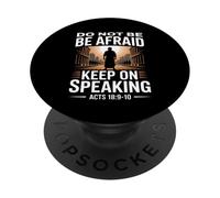 Non aver paura Continua a parlare Atti 18 Versetto del coraggio PopSockets PopGrip Adesivo