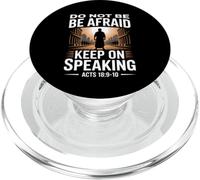 Non aver paura Continua a parlare Atti 18 Versetto del coraggio PopSockets PopGrip per MagSafe