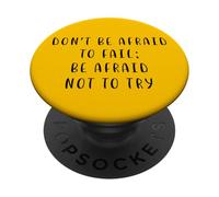 Non aver paura di fallire Dichiarazione motivante Inspiring PopSockets PopGrip Adesivo