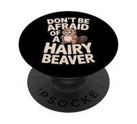 Non aver paura di un castoro peloso PopSockets PopGrip Adesivo