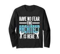 Non Avere Paura l'architetto è Qui Regalo Divertente retrò Maglia a Manica