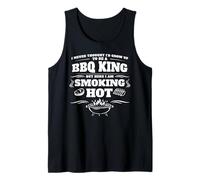 Non Avrei mai Pensato Che Humor BBQ King Smoking Hot Funny Grilling Canotta