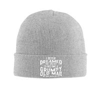 Non Avrei Mai Sognato di Diventare Un Vecchio Brontolone Donna Uomo Caldo Berretto Leggero Berretti Invernale Caldo Berretto in Maglia per Inverno All'Aperto Corsa