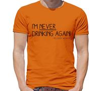 Non Berro Mai Più - Maglietta Da Uomo - Divertente Pub Vino Birra Gin Amore