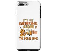 Non beve da solo se il cane è a casa - Birra divertente Custodia per iPhone 7 Plus/8 Plus
