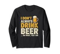 Non Bevo Sempre Birra Oh Aspetta Sì, Bevo Divertente Maglia a Manica