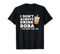 Non Bevo Sempre Boba Oh Aspetta Sì Faccio Divertente Bubble Tea Maglietta