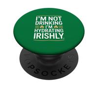 Non bevo, sto idratando Irishly St Patricks PopSockets PopGrip Adesivo