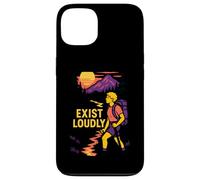 Non-Binary Pride Exist Loudly - Bandiera Enby in stile retrò, unisex, per persone LGBTQ+ Custodia per iPhone 13