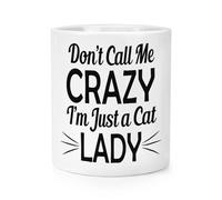 Non Call Me Pazzo I'M Just a Cat Donna Trucco Pennello Matita Pentola