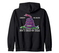 Non calpestare Il Serpente a sonagli del Texas Felpa con Cappuccio