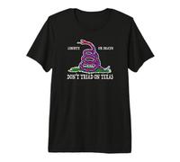 Non calpestare Il Serpente a sonagli del Texas Maglietta Premium