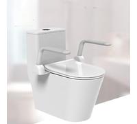 Non c'è bisogno di installare il bracciolo del WC, pieghevole antiscivolo, ringhiera di sicurezza per anziani e bambini, non c'è bisogno di praticare fori