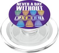 «Non c'è giorno senza Djembe» Adoro la batteria africana PopSockets PopGrip per MagSafe