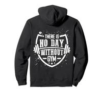 Non c'è Giorno Senza Palestra Felpa con Cappuccio