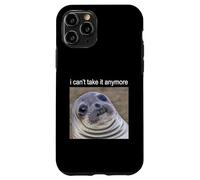 Non ce la faccio più Silly Seal Meme Custodia per iPhone 11 Pro
