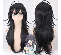 Non c'è mai una ragazza online? Tamaki Ako parrucca cosplay capelli lunghi sintetici neri perucas parrucche costume da festa di halloween ako parrucche
