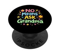 Non c'è modo di chiedere alla nonna, ragazzi e ragazze divertenti, nonno PopSockets PopGrip Adesivo