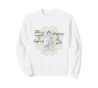 Non c'è Percorso per LA Felicità Buddha Buda Meditando Mandala Felpa