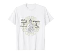 Non c'è Percorso per LA Felicità Buddha Buda Meditando Mandala Maglietta