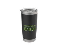 Non c'è posto come 127.0.0.1 Indirizzo Internet IP Home Pun Bicchiere termico in acciaio inox doppia parete