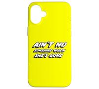 Non c'è sole quando se n"è andata | Conosco Song Custodia per iPhone 16 Plus