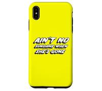 Non c'è sole quando se n"è andata | Conosco Song Custodia per iPhone XS Max