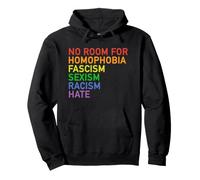 Non c'è Spazio per L'ODIO - Equal Rights Pride Rainbow Anti-Hate Love Felpa con Cappuccio