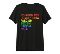 Non c'è Spazio per L'ODIO - Equal Rights Pride Rainbow Anti-Hate Love Maglietta Premium
