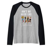 Non cè Un Cappuccio Come la sorellanza Le Donne Besties Squad Maglia con Maniche Raglan