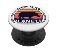 Non C'è Un Pianeta B Salva Il Rinoceronte Celebra La Terra PopSockets PopGrip Adesivo