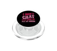 Non chatto, ho usato tutte le mie parole Detto divertente PopSockets PopGrip per MagSafe