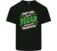 Non Chiedere Perché Sono Vegano Maglietta Per Bambini Ragazzi E Ragazze