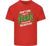 Non Chiedere Perché Sono Vegano Maglietta Per Bambini Ragazzi E Ragazze