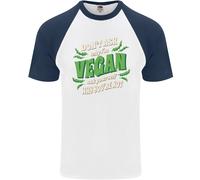 Non Chiedere Perché Sono Vegano Maglietta S/S Da Baseball Per Uomo