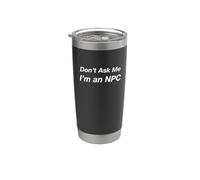 Non chiedermi che sono un NPC Bicchiere termico in acciaio inox doppia parete