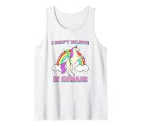 Non Ci Credo (Divertente Grafica aliena Unicorno Arcobaleno) Canotta