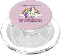 Non ci credo (divertente grafica aliena unicorno arcobaleno) PopSockets PopGrip per MagSafe
