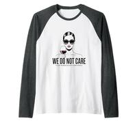 Non Ci Interessa Club Donna Vino Atteggiamento Sarcastico Maglia con Maniche Raglan