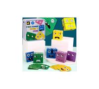 (Non ci sono campanelli) Gioco del cubo che cambia faccia per bambini, espressione, puzzle Non ci sono