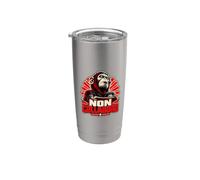 Non Collaboro Ordini Ironici Ufficio Sarcasmo Bicchiere termico in acciaio inox doppia parete