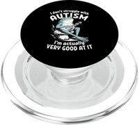 Non combatto con l'autismo, divertente rana retrò autistica PopSockets PopGrip per MagSafe