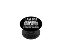 non come il vino sto invecchiando come il latte che diventa acido e grosso PopSockets PopGrip Adesivo