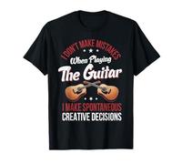Non commetto errori quando suono la chitarra amante della musica retrò Maglietta