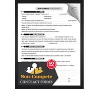 Non-Compete Contract Forms: Employee Non-Competition Agreement Record for Employers, Startups, Small Businesses & HR | Help Protect Confidential Info, Trade Secrets & Business Interests | 60 Forms
