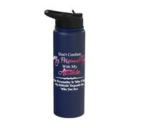 Non confondere la mia personalità con il mio atteggiamento sarcastico Stainless Steel Insulated Water Bottle