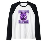 Non confondere mai la mia gentilezza - per debolezza Una Bestia Dentro Il Lupo Maglia con Maniche Raglan