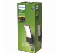 Non-Connected The Philips Splay wall light in anthracite adds a modern loo NUOVO